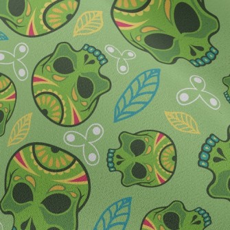 Painted Evil Skull Chiffon