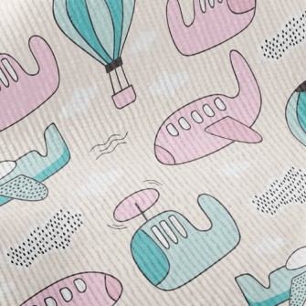 Airplanes And Hot Air Balloons Standard Corduroy