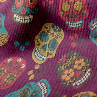 Painted Mexican Skull Terry