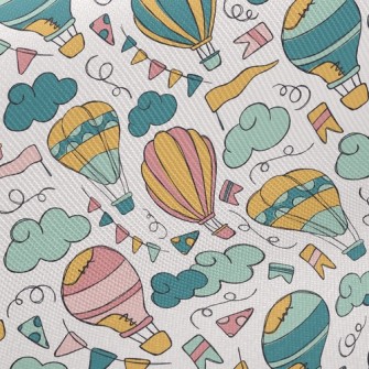 Doodle Patch Hot Air Balloon Twill