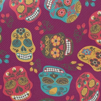 Painted Mexican Skull Twill
