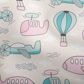 Airplanes And Hot Air Balloons Dobby