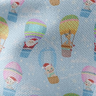 Santa Elk Hot Air Balloon Waterproof Canvas