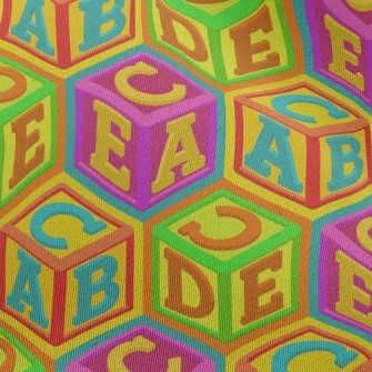English Fluorescent Three-dime Chiffon