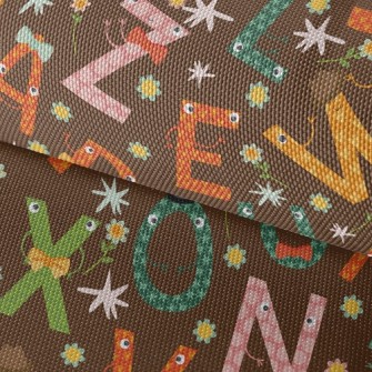 English Font Little Gentleman Waterproof Oxford