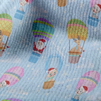 Santa Elk Hot Air Balloon Terry