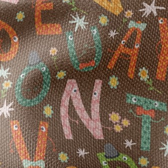 English Font Little Gentleman Waterproof Canvas