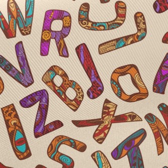 Eye Totem English Word Twill