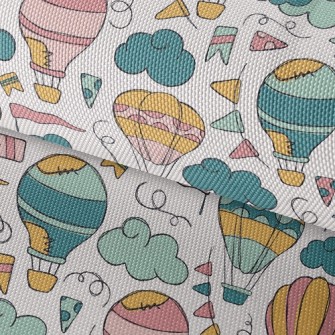 Doodle Patch Hot Air Balloon Waterproof Oxford