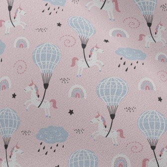 Fantasy Unicorn Hot Air Balloo Chiffon