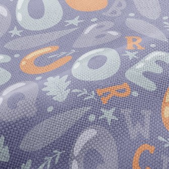 Chubby English Word Leaves Performance Linen