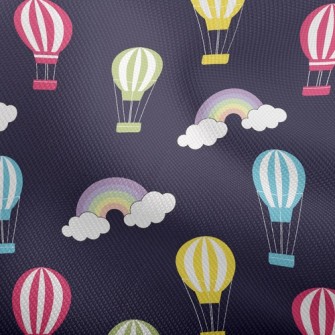 Hot Air Balloon Flying In Nigh Dobby