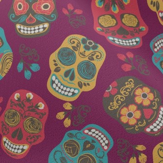 Painted Mexican Skull Chiffon