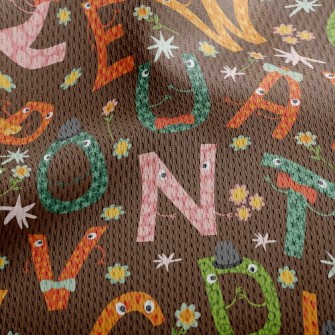 English Font Little Gentleman Athletic Mesh Flat Back