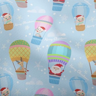 Santa Elk Hot Air Balloon Dobby