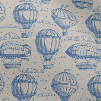 Hot Air Balloon And Flying Boa Chiffon