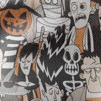 Scary Halloween Characters Waterproof Canvas