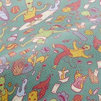 Aliens Making A Scene In Space Performance Linen