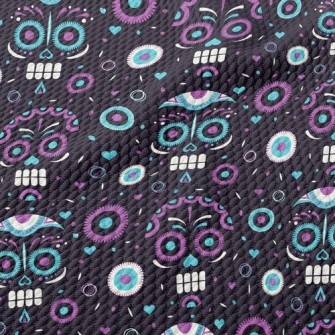 Skeleton Expression Undead Birdseye Piqué