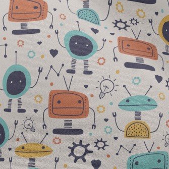 Light Bulb Tv Robot Chiffon