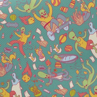 Aliens Making A Scene In Space Twill