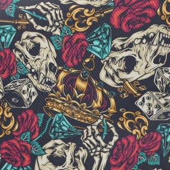 Dice Crown Skull Twill