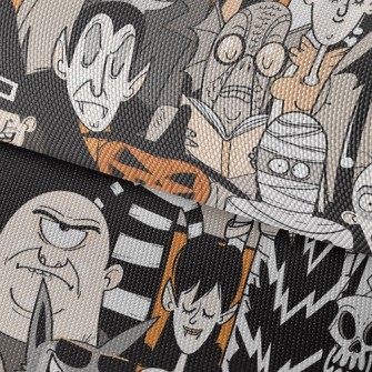 Scary Halloween Characters Waterproof Oxford