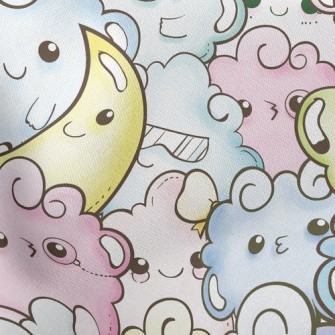 Moon And Cloud Monster Stretch Ponte