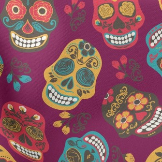 Painted Mexican Skull Stretch Ponte
