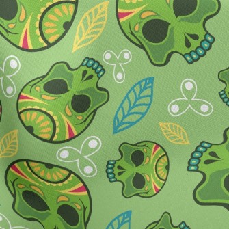 Painted Evil Skull Stretch Ponte
