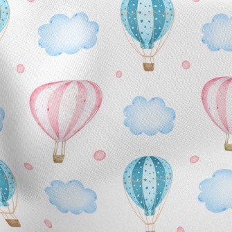 Pink Hot Air Balloon Stretch Ponte