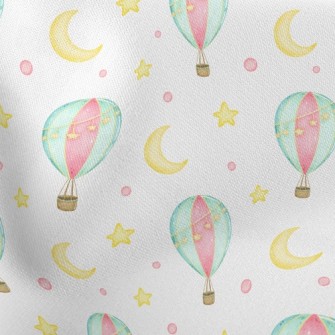 Star Moon Hot Air Balloon Stretch Ponte