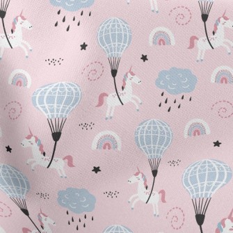 Fantasy Unicorn Hot Air Balloo Stretch Ponte