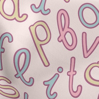 Uppercase And Lowercase Englis Stretch Ponte