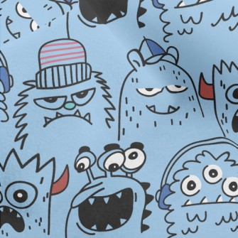 Weird Expression Monster Micro Fleece
