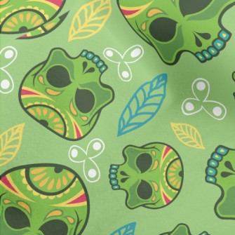 Painted Evil Skull Micro Fleece