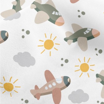 Fair Weather Airplane Micro Fleece