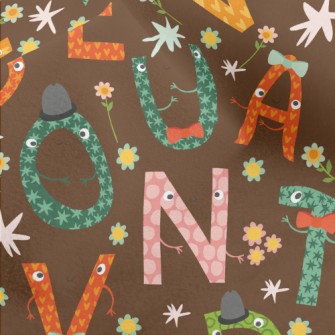 English Font Little Gentleman Micro Fleece