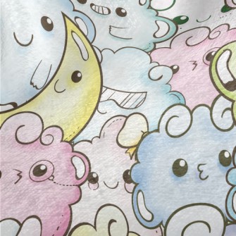 Moon And Cloud Monster Minky