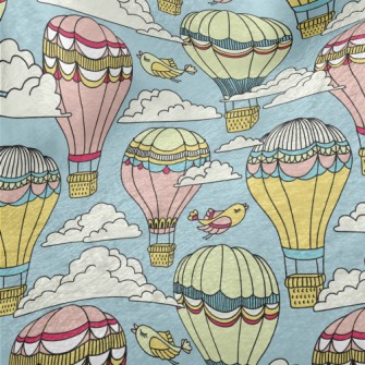 Gorgeous Hot Air Balloon And B Minky