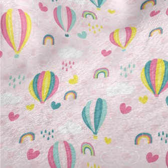 Hot Air Balloon Love Minky