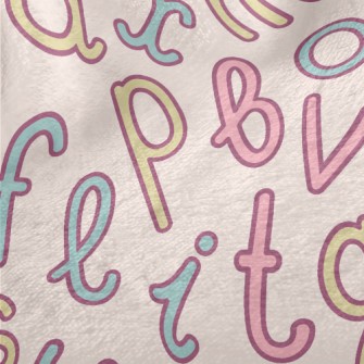 Uppercase And Lowercase Englis Minky