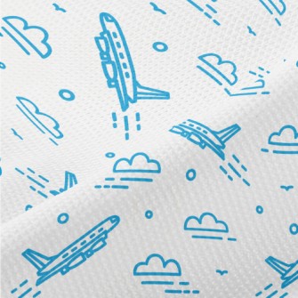 Take To The Sky Plane Piqué