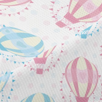 Love Dot Hot Air Balloon Piqué