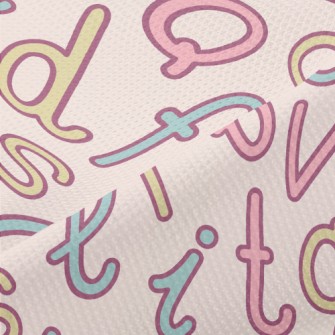 Uppercase And Lowercase Englis Piqué
