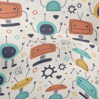 Light Bulb Tv Robot Lightweight Performance Linen