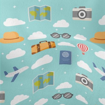 Travel In A Hot Air Balloon Lightweight Performance Linen