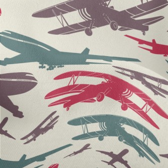 Old Airplanes And Airplanes Lightweight Performance Linen