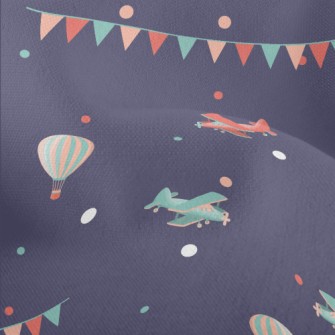 Airplane Hot Air Balloon Show Lightweight Performance Linen