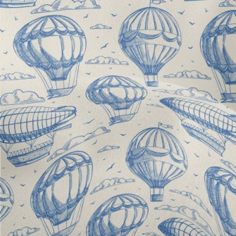 Hot Air Balloon And Flying Boa Lightweight Performance Linen